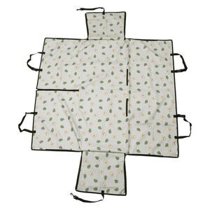 Waterproof Car Seat Cover for Dog Cat Fruits Prints Gray